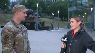 University of Arkansas in Fayetteville holds stair climb to honor 9/11 first responders