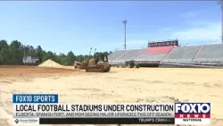 Local football stadiums under construction