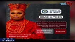 Osariemen Angel Set To Break Guinness World Record For The Longest 200 Hours Read-A-Thon | THE BUZZ