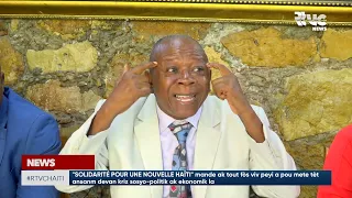 SOLIDARITÉ POUR UNE NOUVELLE HAÏTI mande ak tout fòs viv peyi a pou mete tèt ansanm