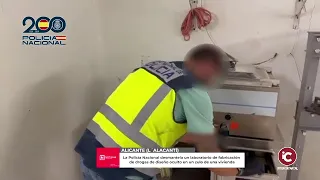 ALICANTE: Desmantelado un laboratorio de fabricación de drogas de diseño oculto en un zulo
