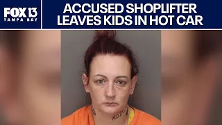 Florida mother accused of leaving kids in hot car while shoplifting