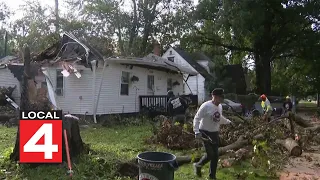 Go 4 It: Detroit volunteers, crane company help remove tree from displaced family’s home