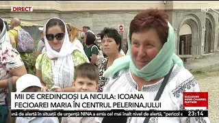 Thousands of pilgrims arrive at Nicula Monastery for the Feast of the Dormition of the Mother of God