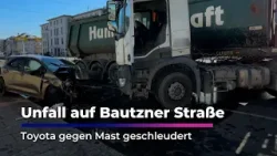 Dresden: Unfall auf Bautzner Straße I Sachsen Fernsehen