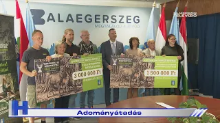 Adományátadás – ZTV Híradó 2026-10-01