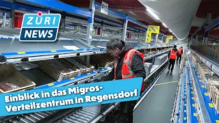 Groceries ordered with a click: A look inside the Migros distribution center in Regensdorf | Züri...