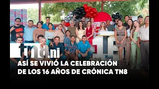 This is how the 16th anniversary celebration of Crónica TN8 went