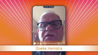 TV Oranje app video message - Doeke Hemstra