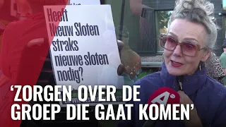 Buurtprotest in Sloten tegen opvang