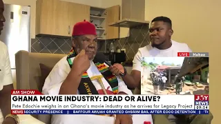 Pete Edochie weighs in on Ghana’s movie industry as he arrives for Legacy Project.