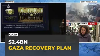 Gaza's $2.4bn recovery plan unveiled at UN as questions over feasibility remain