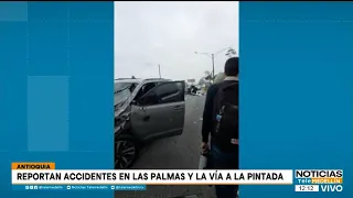 Traffic accidents in Las Palmas and La Pintada leave several injured