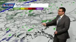 Spotty showers possible Thursday and Friday