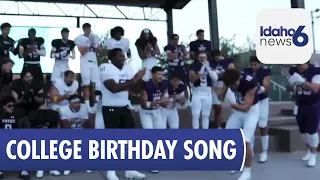 College of Idaho Team Shares Birthday Song with Neighbor
