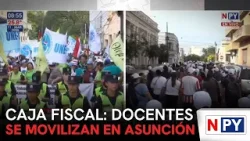 Docentes marchan contra la reforma fiscal
