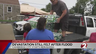 Devestation still felt in Cambridge City, Indiana, after flooding