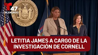 Letitia James to Lead Cornell Investigation