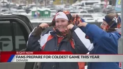 Broncos fans prepare for coldest game this year