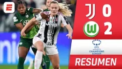 JUVENTUS PELEÓ hasta el ÚLTIMO SEGUNDO pero cayó 2-0 vs WOLFSBURG | Champions League Femenina