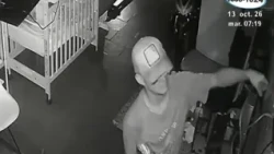 Security cameras capture two subjects robbing a thrift store in Residencial Bolonia