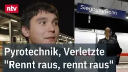 Mann zündet Böller in ICE: Zeugen berichten von Panik | ntv