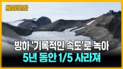 빙하 '기록적인 속도'로 녹아…5년 동안 1/5 사라져 [세상만사] #빙하 #기후변화 #스위스