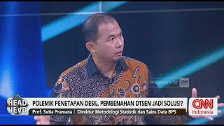 Prof. Setia: BPS Gunakan Metode Proxy Means Test untuk Menentukan Peringkat Desil | Head To Head 2
