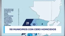 110 municipios con cero homicidios