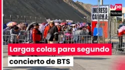 BTS in Peru: Thousands of ARMY line up for the second concert at San Marcos