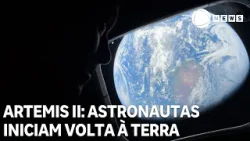 Astronautas iniciam volta à Terra após passar pelo lado oculto da Lua