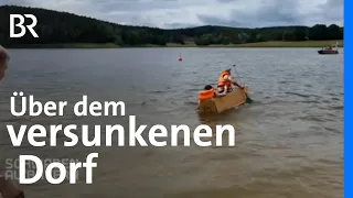 Sautrog-Rennen auf dem Stausee über dem ehemaligen Eixendorf | Schwaben + Altbayern | BR