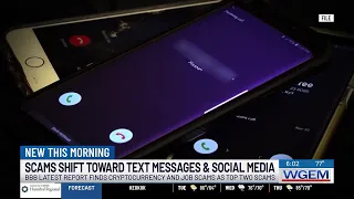 Scams shift toward text messages and social media, BBB report finds