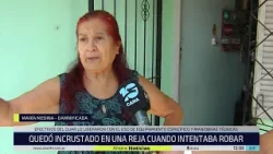 Córdoba: terminó incrustado en una reja cuando intentaba robar