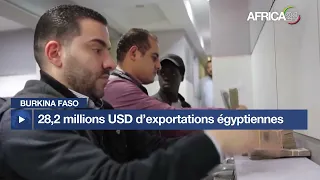 Burkina Faso : 28,2 millions USD d’exportations égyptiennes en 2025