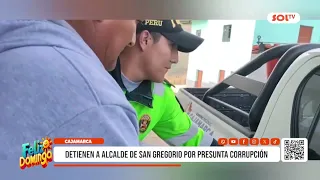 Cajamarca: Mayor of San Gregorio arrested for alleged corruption