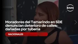 Moradores del Tamarindo en SDE denuncian deterioro de calles dañadas por tubería