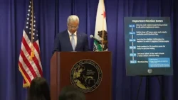 California attorney general holds press conference on mail-in ballot safety