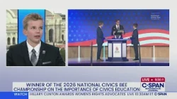 Winner of the 2026 National Civics Bee Championship on the Importance of Civics Education