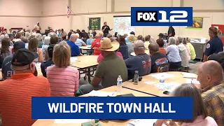 Fire officials host town hall to discuss Grasshopper Fire in Wasco County