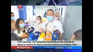 Portuguesa: regional authorities delivered public works for health and basic services in Páez Mun...