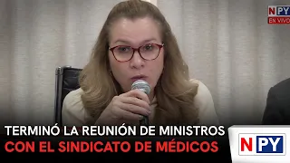 Meeting between ministers and the doctors' union concludes