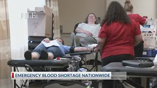 Nationwide emergency blood shortage declared by Red Cross