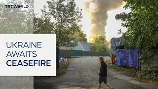 Russian drone strikes hit gas stations in Kiev