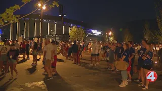 Fans pack new Highmark Stadium for historic Blue and Red Practice