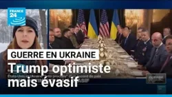 Guerre en Ukraine : Trump se dit plus près que jamais d'un accord de paix, sans annonce concrète Guerre en Ukraine : Trump se dit plus près que jamais d'un accord de paix, sans annonce concrète