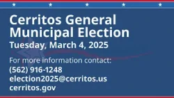 Cerritos General Municipal Election 2025