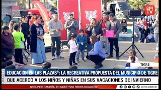 CINCO TV - TIGRE FAMILIES ENJOY A NEW EDITION OF "EDUCATION IN THE SQUARES"