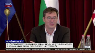 A főpolgármester még bízik abban, hogy meg tud állapodni a kormánnyal Budapest pénzügyi helyzetéről