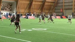 First-ever Illinois collegiate women's flag football tournament wraps up at Halas Hall First-ever Illinois collegiate women's flag football tournament wraps up at Halas Hall